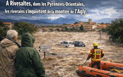 Rivesaltes minacciata dalle inondazioni: il fiume Agly in piena preoccupa gli abitanti della zona.