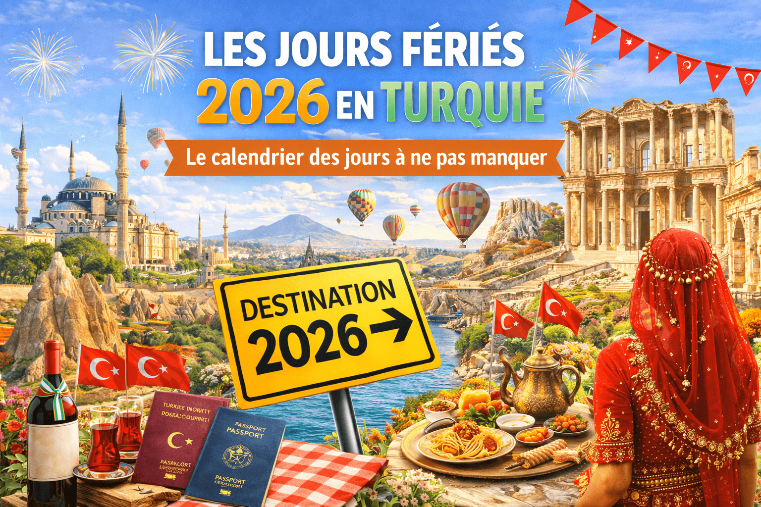 तुर्की में आपका 2026 का कैलेंडर: सार्वजनिक अवकाश, त्यौहार और स्कूल की छुट्टियां