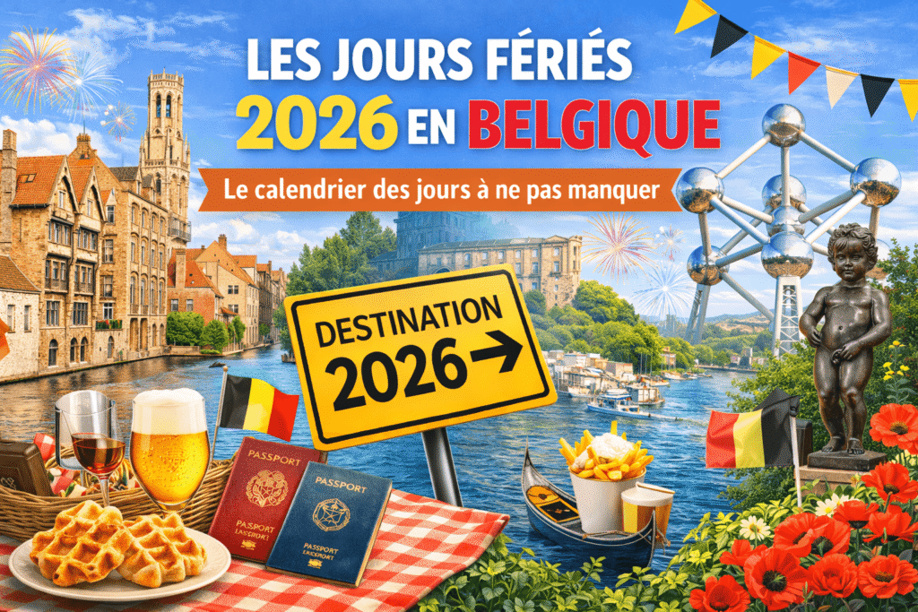 jours fériés Belgique 2026 ponts vacances scolaires