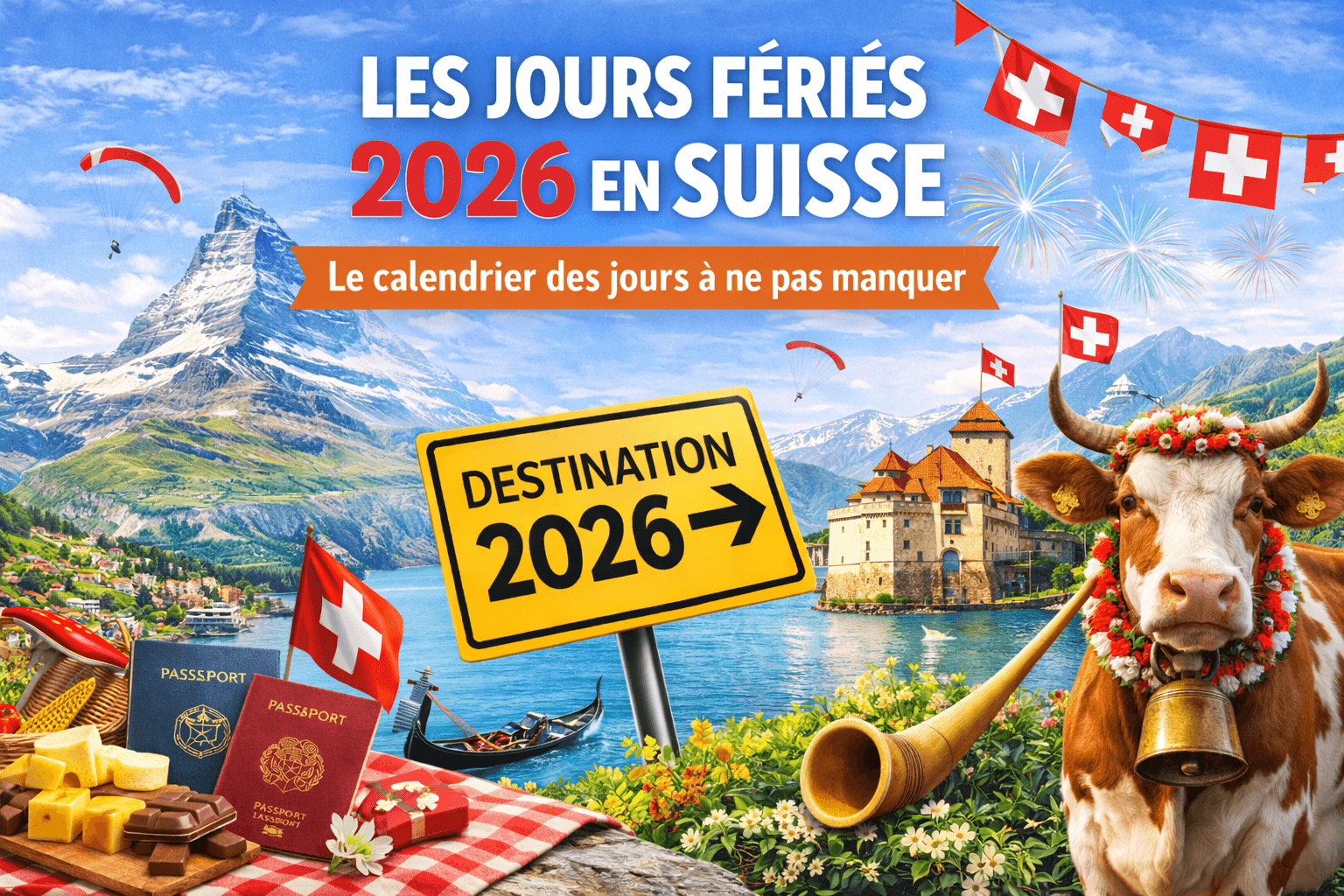 स्विट्जरलैंड में 2026 की सार्वजनिक छुट्टियां, लंबे सप्ताहांत और स्कूल की छुट्टियां