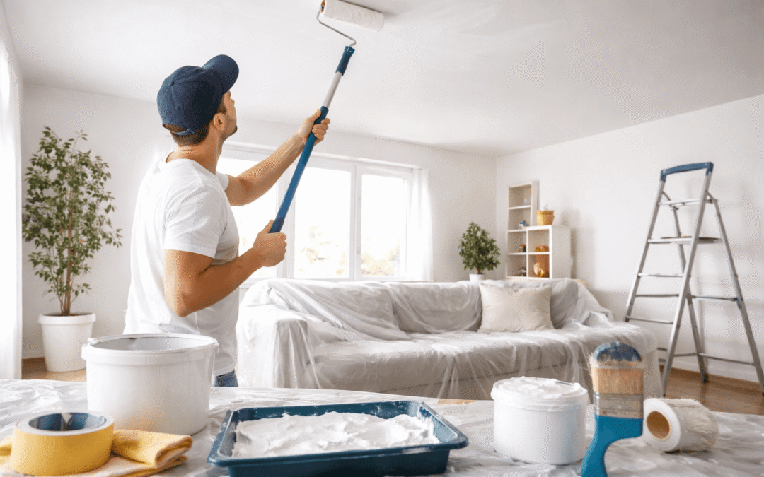 Peindre un plafond : notre guide étape par étape pour un rendu impeccable