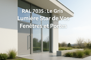 RAL 7035 couleur fenêtre porte volet maison