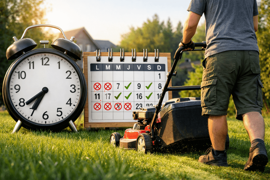 heure pour passer la tondeuse reglementation